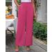 Vetinee High Waisted Wide Leg Dress Pants with Pockets - XXL Magenta - Buy Online on SooperMarket.com