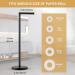 LAYUKI Free Standing Toilet Paper Holder in Matte Black Stainless Steel - Rustproof Bathroom Tissue Roll Stand - Buy Online on SooperMarket.com