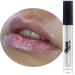 Mynena Clear Lip Gloss Shine with Silver Glittery Glossy Finish Moisturizing with Jojoba Oil | Talc-Free Mica-Free Gluten-Free Paraben-Free Cruelty-Free Vegan | Snow