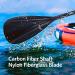 Goture Lightweight Carbon Fiber SUP Paddle | Adjustable 3-Piece Shaft | 67-85' Stand-up Paddleboard Oar with Carrying Bag - Buy Online on SooperMarket.com