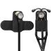 Stethoscope Holder Clip Magnetic Premium PU Leather Stethoscope Hip Holder Lightweight Portable Holster for Physicians Nurses EMT Medical Students for 3M Littmann & Most Stethoscope Black