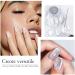 PrettyDiva Cat Eye Nail Powders - Silver White Highlight with Magnet Set - 9D Diamond Art Glitter Chrome Manicure Pigment - Buy Online on SooperMarket.com