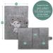 Cozy Racoon Personalized Elephant Mutterpass Cover | Felt Made in Germany | Ideal Gift for Pregnant Mothers with Pockets for Insurance & Ultrasound Images - Buy Online on SooperMarket.com