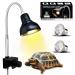 Pewingo turtle heat lamp heat spot lamp for aquarium reptile with 2 UVB basking spot light bulb and 360 swivel clamp for turtle snake lizard etc. Halogen orange light a lamp and 2 pears