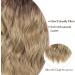 Invisible Wire Hair Extensions Clip in | Natural Wavy Synthetic Hair | Adjustable Size | Secure Clips | Long Curly Hair Pieces for Women | 20inch Ombre Dirty Blonde with Dark Root - Buy Online on SooperMarket.com