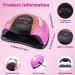 268W UV LED Nail Lamp for Gel Polish | 4 Timer Settings | Professional Manicure Nail Dryer with Auto Sensor - Buy Online on SooperMarket.com