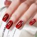 AILLSA Red Cat Eye Gel Polish - Burgundy Glitter & Crystal UV Nail Polish Holographic Reflective Color for DIY Nail Art (0.5 OZ - Buy Online on SooperMarket.com