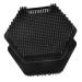 HAPINARY Face Brush Face Scrub Silicone Facial Scrubber Silicone Facial Cleansing Brush Facial Cleansing Brush Exfoliator Face Wash Brush Silica Gel Double Sided Makeup Brush 6.50X6.50X4.00CM Black