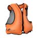OMOUBOI Inflatable Snorkel Vest for Adult, Floatage Buoyancy Aid Swimming Vest Lightweight Kayak Diving Jackets for Snorkeling with Leg Straps Suitable for 90-220 lbs Outside Water Fun orange