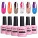 AIMEILI Soak Off UV LED Temperature Colour Changing Chameleon Gel Nail Polish Multicolour/Mix Colour/Combo Colour Set Of 6pcs X 10ml - Kit 13 KIT6-13 1.67 ml (Pack of 6)