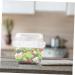 HOLIDYOYO Box Box Lunchbox Bento Container Lunch Boxes Lunch Holder White Compartment Box Pp Double Layer 15.8X15.8X14.3CM 10TUI4923B White 15.8X15.8X14.3CM - Buy Online on SooperMarket.com
