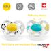 Medela Baby Original Pacifiers - 2 Pack for 6-18 Months - Yellow & Turquoise - International Shipping Available - Buy Online on SooperMarket.com