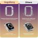Bling Bumper Case Compatible with Apple Watch Series 6 5 4 Se 44mm Diamond Protective Face Cover for Women Hard PC Frame Protector for iWatch 44mm Silver Silver 44mm - Buy Online on SooperMarket.com