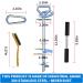 TOMBABY Heavy Duty Quality Dog Stake-Dog Tie Out Stake Dog Stake Allows Dogs Up to 200 lbs Dog Stakes for Outside Beach Camping Yard 360 Swivel Dog Anchor | Use for Any Dog Tie Out Cable silver/200+lbs - Buy Online on SooperMarket.com