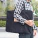 Jjring 23x17 Art Portfolio Case: Wire Framed Nylon Tote Bag for Artworks, Posters, Drawings - Black - Buy Online on SooperMarket.com