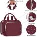 Narwey Hanging Travel Toiletry Bag for Women - Wine Red (Large) | Organizer for Cosmetics, Makeup, and Travel Size Accessories - Buy Online on SooperMarket.com