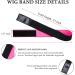 6 Pcs Wig Kit for Lace Front Wigs for Beginners Cosplay Women Girls 113g Edge Control Wax Pomade Styling Gel 15g Hair Wax Stick Bristle Brush Rat Tail Comb Edge Brush Elastic Wig Band - Pink - Buy Online on SooperMarket.com
