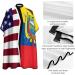 American & Ecuador Flag Barber Cape - Adult Haircut Apron for Home Salon & Barbershop | Premium Quality Hairdressing Cape - Buy Online on SooperMarket.com