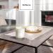 Lombardi Home Vanilla Fragrance Candle - Vegan & Organic Soy Wax in White Glass Vessel | 46h Burn Time - Perfect Home Decor Gift - Buy Online on SooperMarket.com