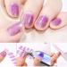Buy 8 Sheets Semi Cured Nail Polish Stickers - Gradient Glitter & Solid Color Gel Wraps | Self-Adhesive Multicolored Nail Strips for Women & Girls | Perfect Manicure Decoration Supplies - Buy Online on SooperMarket.com
