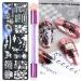healthGUO Nail Art Stamping Plate Stamper Sponge Pen Halloween Pumpkin Bats Image Nail Polish Template Stamp Stencil Tools Kit 5 - Buy Online on SooperMarket.com