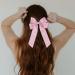 2 Pack Bow Hair Clips Pink Hair Bows for Women Girls Large Bow Clips Hair Barrette Hair Accessories Cherry Pink - Buy Online on SooperMarket.com