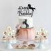 Arthsdite Horse Happy Birthday Cake Topper Horse Racing Theme Birthday Party Decoration for Boys Girls Men Women Kids Birthday Party Decoration Supplies-Black Glitter - Buy Online on SooperMarket.com
