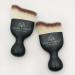 Buy Dual-Action Brush for Foundation & Powder - Global Fashion | 10x6x3cm 15g Black - International Shipping - Buy Online on SooperMarket.com
