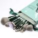 HEYMKGO 15Pcs Makeup Brush Set - Premium Synthetic Bristles for Liquid & Powder Makeup Application - Green - Buy Online on SooperMarket.com