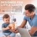 2 Pcs Silicone Sippy Cup Training Cup for Baby 6 Months+ - Spill Proof Sippy Cups for Toddlers - Easy Grip 5 oz - Cute Style - Light & Dark Orange - Buy Online on SooperMarket.com