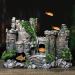 Movoja Aquarium Decoration - Medieval Castle Ornament for Freshwater & Saltwater Aquariums - Ruin Ritterburg Castle Accessory - Buy Online on SooperMarket.com