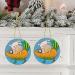 YYHHAOFA Sunflower Seeds and Rabbits Prints Christmas Ceramic Round Pendant Decoration - Festive Hanging Ornament for Stores and Homes -2.9 in - Buy Online on SooperMarket.com