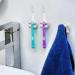 OSORD 8-Pack Silicone Toothbrush Holder & Razor Hooks - Self-Adhesive Multi-Purpose Bathroom Organizers | White - Buy Online on SooperMarket.com