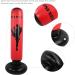 Punching Bag - Black & Red Kickboxing Bag for Taekwondo | Compact Fast Rebound | Fitness & Stress Relief - Buy Online on SooperMarket.com