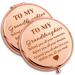 2 Pack Granddaughter Gifts for Girls Inspirational Gifts for Girls Compact Mirror Granddaughter Gifts from Grandma Grandpa Makeup Mirror 2X Encouragement Gift for Teenage Kids Birthday Graduation Gift