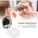 Contact lens case contact lens container plastic material convenient practical safe protection mirror appearance for individual use Gold - Buy Online on SooperMarket.com