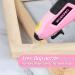 WORKPRO Cordless Hot Melt Glue Gun Kit | Rechargeable Mini Glue Gun with 20 Premium Glue Sticks | Automatic Power Off for Art, Crafts, Decorations, and Fast Repairs | Pink Ribbon - Buy Online on SooperMarket.com