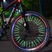 72-Piece Bike Spoke Reflectors Set | 360 Visibility | Easy Assembly Green Bike Accessories - Buy Online on SooperMarket.com