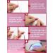 EBANKU 20 PCS Gel Nail Strips Gel Nail Strips Full Wraps Adhesive Gel Nail Stickers with Nail File and Stick(UV/LED Lamp Required)-3 # 3 - Buy Online on SooperMarket.com