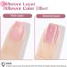 MIZHSE Pink Gel Nail Polish Shimmery Rose Jelly Color Natural Gel Polish Glitter Sparkle Pink Nail Gel 12ML Soak off UV LED for Home Salon DIY BV006 - Buy Online on SooperMarket.com