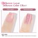 Rose Pink Glitter Gel Nail Polish - 12mL Sheer Nude Pink Shimmery Jelly Gel Polish - Buy Online on SooperMarket.com