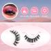 Glowingwin Russian Volume D Curl Hybrid Strip Lashes - 10 Pairs Pack | 3D Curly Faux Mink False Eyelashes | Natural, Fluffy, and Long-Lasting Russian Lashes - Buy Online on SooperMarket.com
