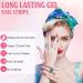 CBOIC 22-Piece Half-Hardened Gel Nail Polish Stickers - Aurora French UV Gel Strips Long-Lasting Self-Adhesive Nail Wraps for Fingers & Toes - Buy Online on SooperMarket.com