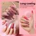 Modelones 24 Pcs Gel Nail Polish Kit - Hot Pink & Glitter Soak Off Gel Set with GlossyMatte Top & Base Coat | Perfect Nail Art Gifts - Buy Online on SooperMarket.com