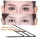 Anneome 1pc Second Generation Scale Calipers Eyebrow Measuring Rulers Makeup Set Stainless Steel 25x5x0.6cm Black - Buy Online on SooperMarket.com