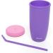 Bakerpan Silicone Straw Cup for Toddlers and Kids 12oz - Purple | BPA-Free, Spill-Proof Design - Buy Online on SooperMarket.com