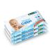 Water Cotton Baby Wipes 100% Cotton Biodegradable Travel 3-Pack Of 20 Wipes Baby Safe Sweet Almond Oil, Panthenol White Aloe Vera 3x20