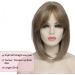 Short Bob Hair Topper for Women | Ash Light Brown with Highlights | Hair Volume Enhancement | 12 Inch Clip-in Wiglet | Fiber Hairpiece for Thinning Hair - Buy Online on SooperMarket.com