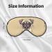 Funny Cartoon Pug Puppy Eye Mask - Soft & Breathable Sleep Patch for Travel & Relaxation - Buy Online on SooperMarket.com
