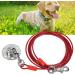Qcwwy Stainless Steel Dog Anchor | 360 Rotatable Rust-Free 5m Cable for Large Dogs | Durable Pet Anxiety Solution for Courtyard Lawn & Outdoor Camping - Buy Online on SooperMarket.com